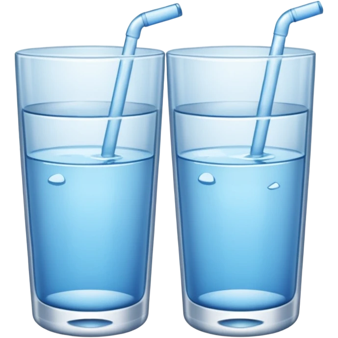 Glasses of water emoji