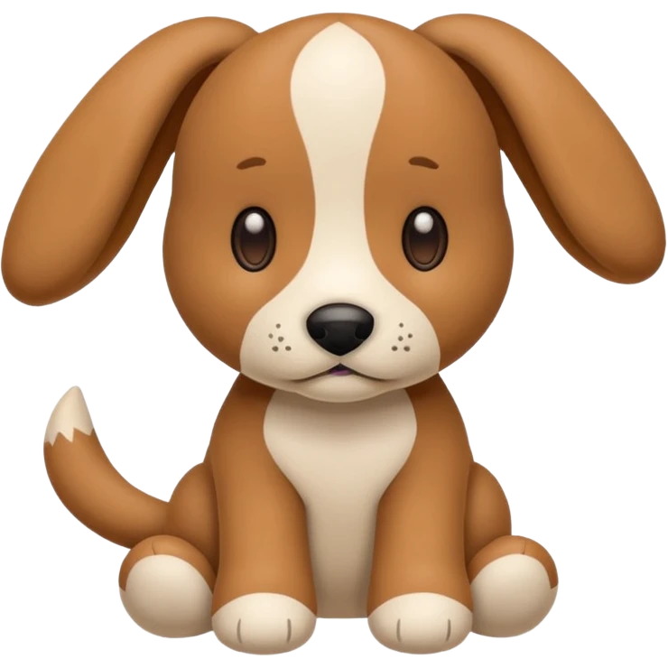Plush dog toy  emoji