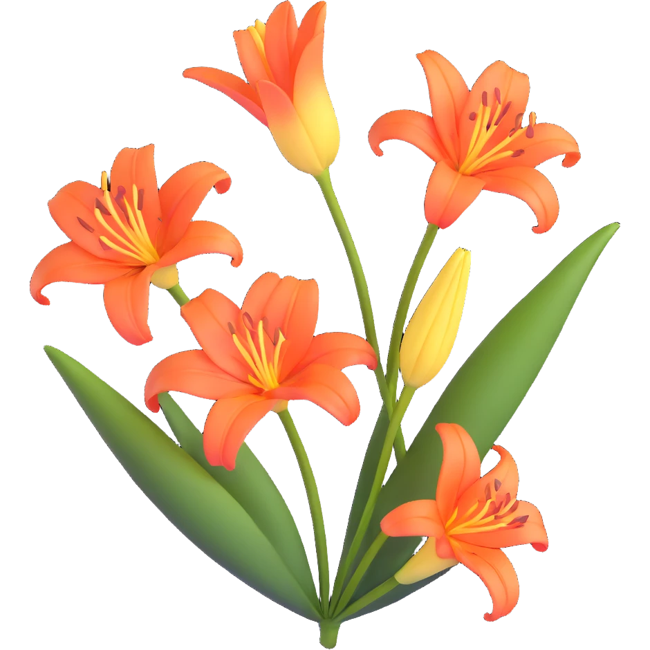 lily flower emoji