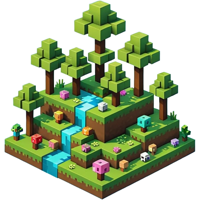 minecraft tematikos magic forest emoji