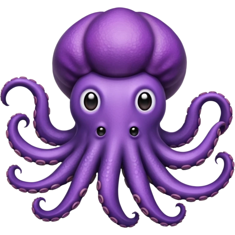 Eggplant and octopus emoji merge where the octopus' had is an eggplant  emoji