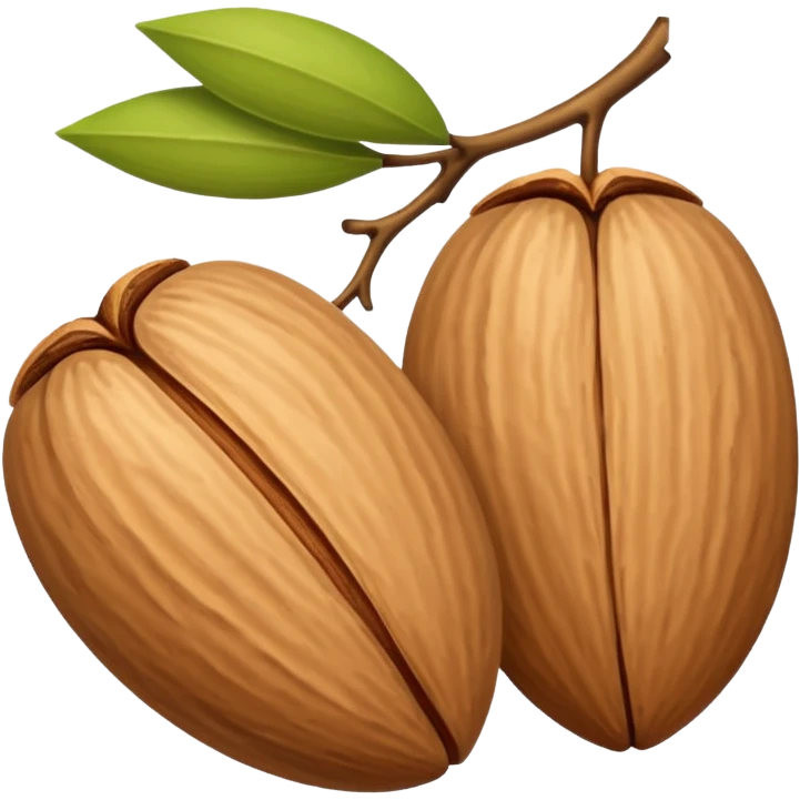 One almond nut emoji