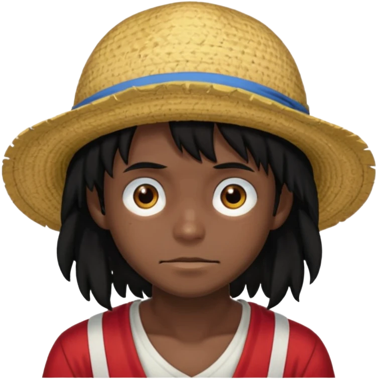 Luffy dark and locks emoji