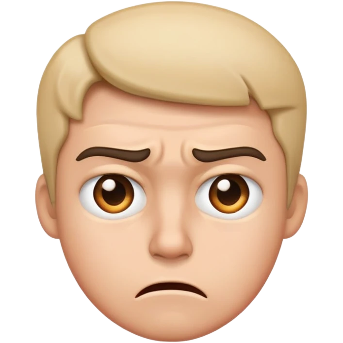 Annoyed waiting emoji