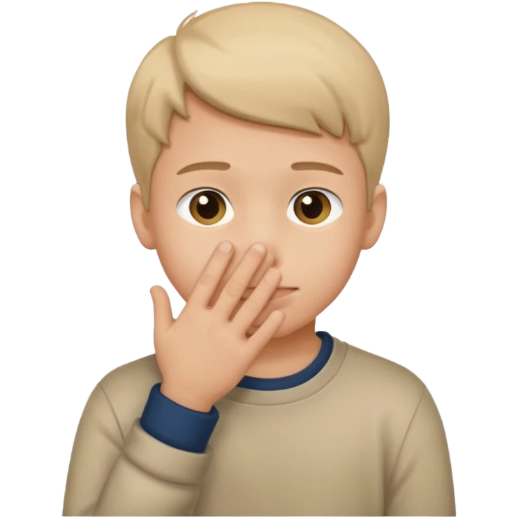 Create a shyness imoji Boys imoji Boys imoji hand in face  emoji
