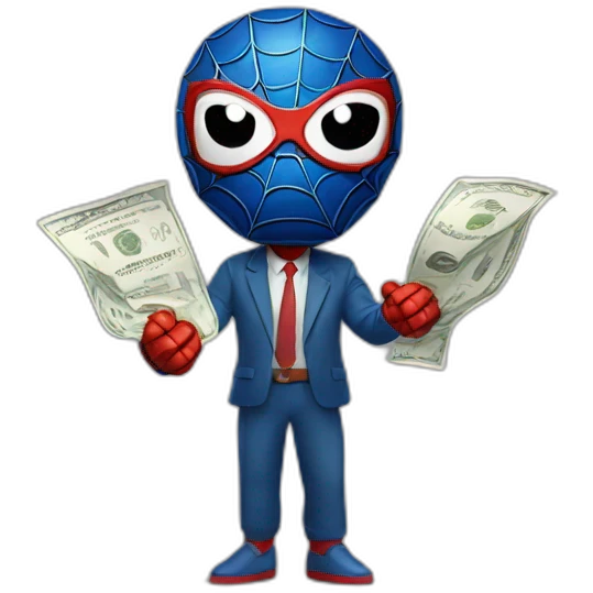 spiderman paying taxes emoji