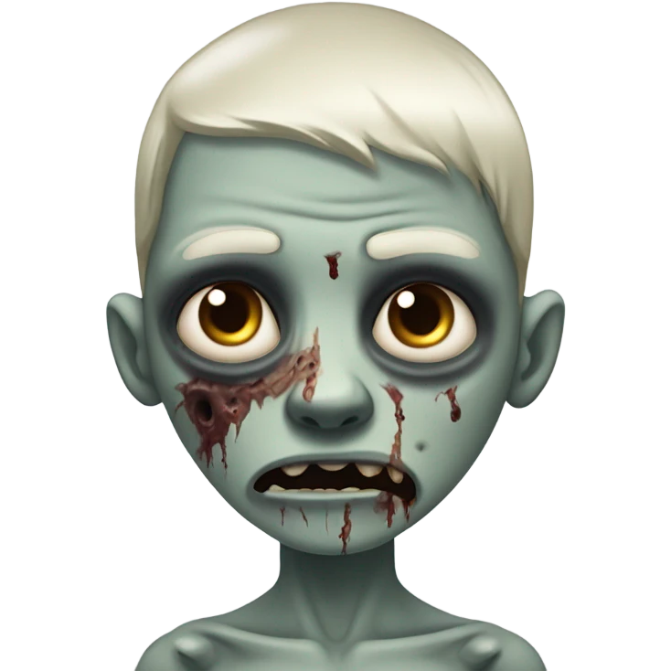 zombie boy crying emoji