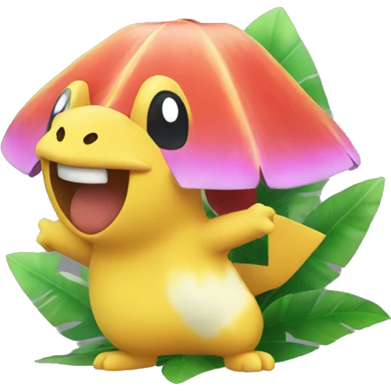 Colorful tropical Pokémon  emoji