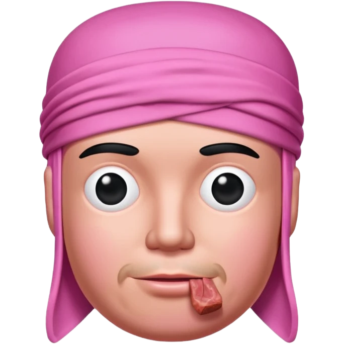 jeff koons style spam meat durag sculpture  emoji