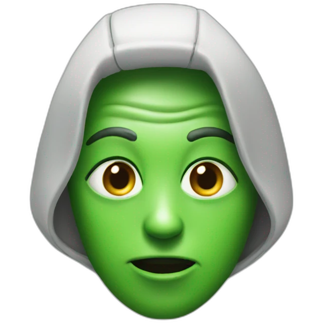 alien green emoji