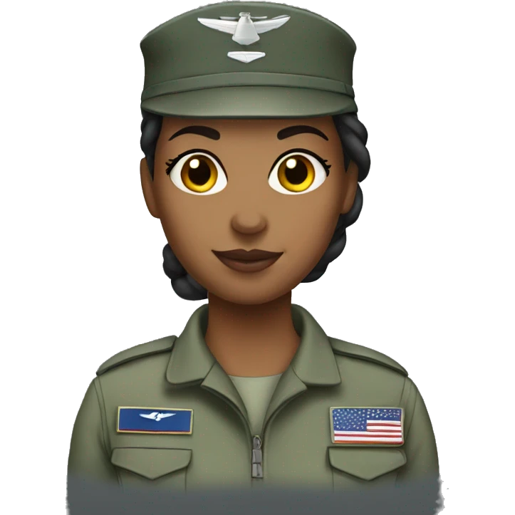 Female airforce soldier emoji