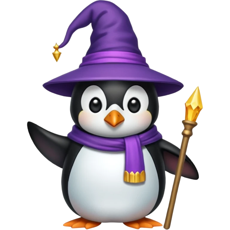 Penguin Wizard emoji