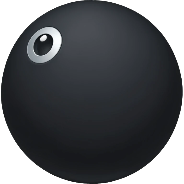 Black fabric Limbless ninja/robber ball sphere! It’s rollable emoji