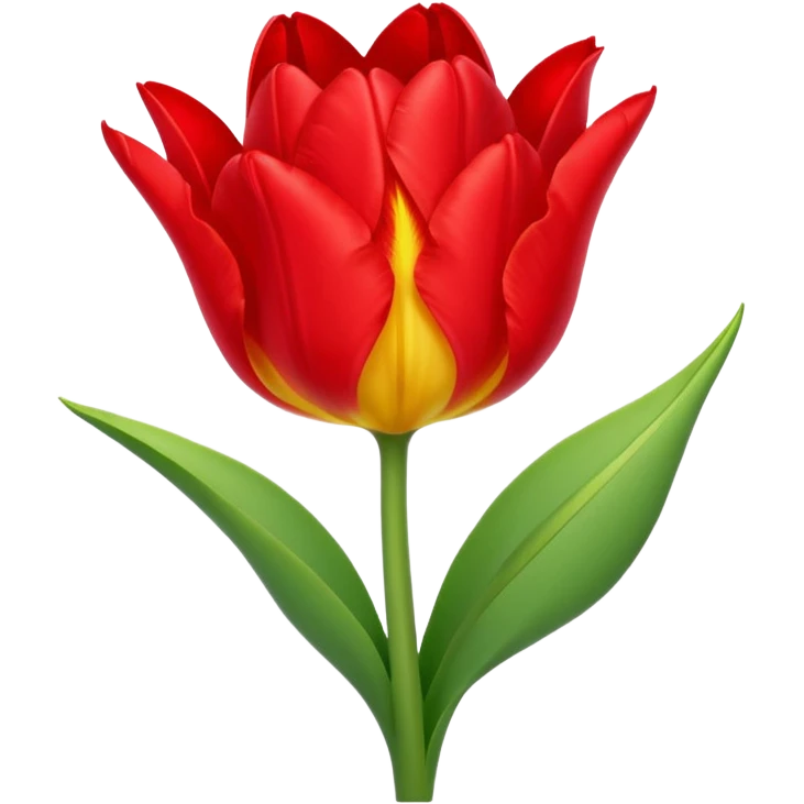 Personified tulip doing a grand battement  emoji