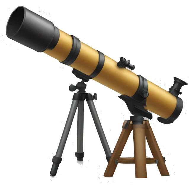 looking through a telescope emoji