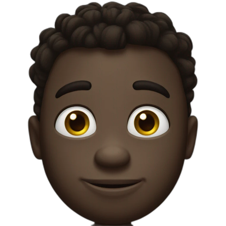 Mike wazowski but dark skinnes emoji