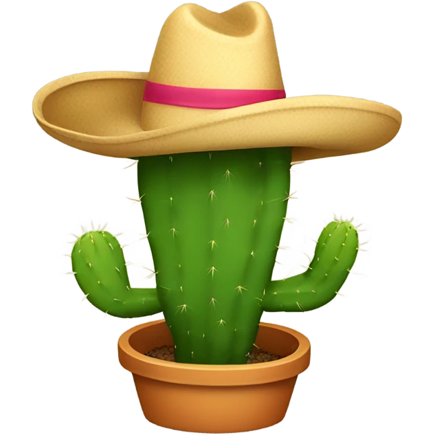 cactus with hat emoji