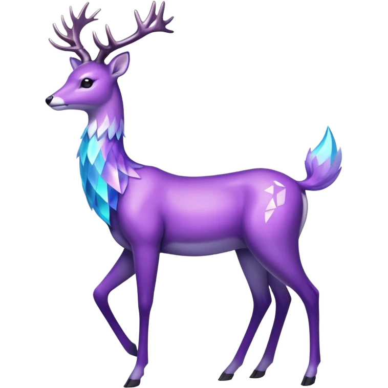 glitter purple and cian pokemon crystal deer emoji