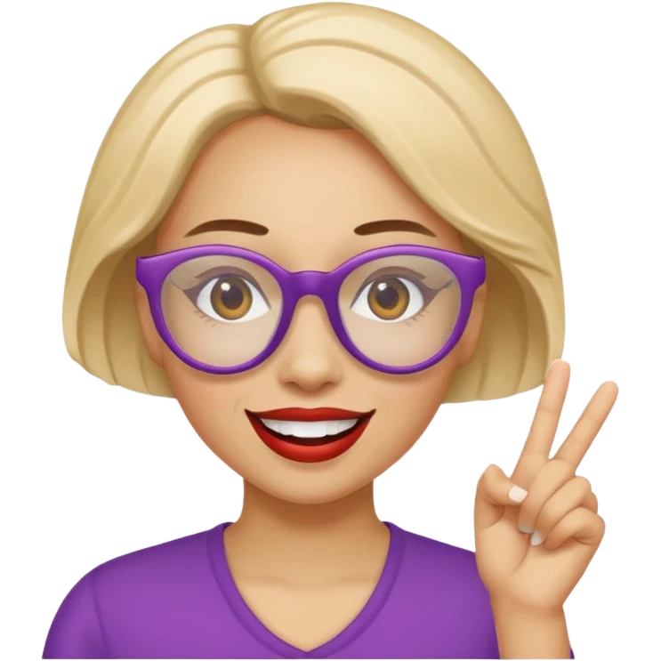 woman with joke glasses emoji