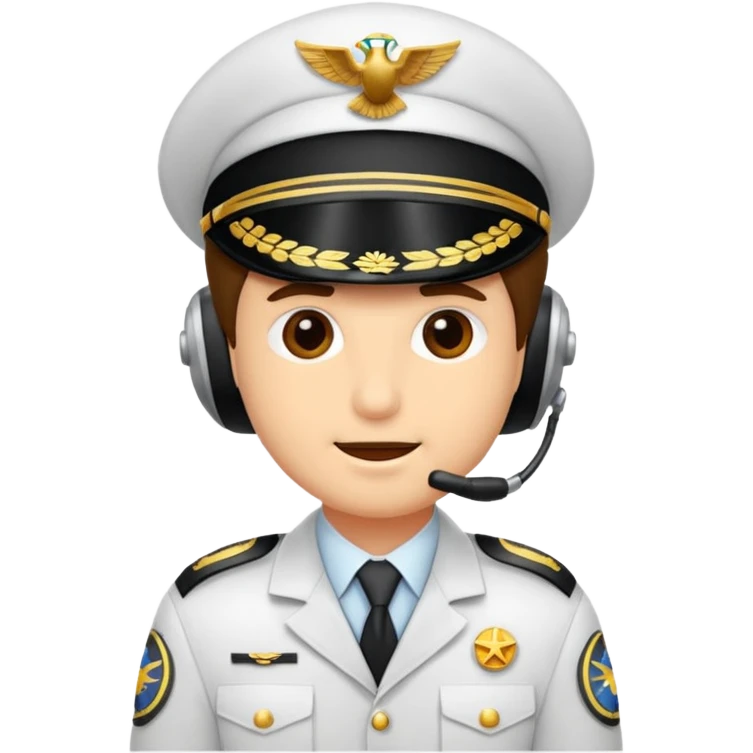 kulaklığı olan bir pilo emoji