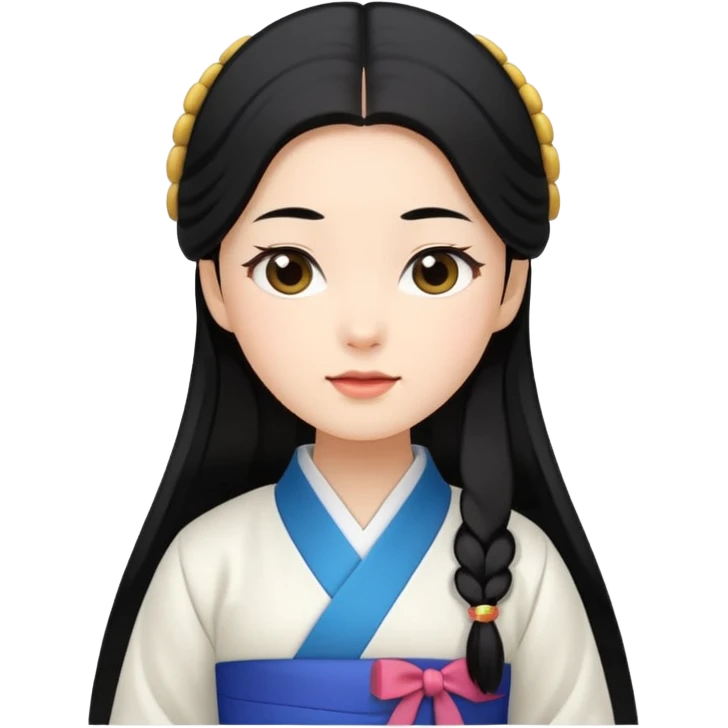 woman in white hanbok emoji