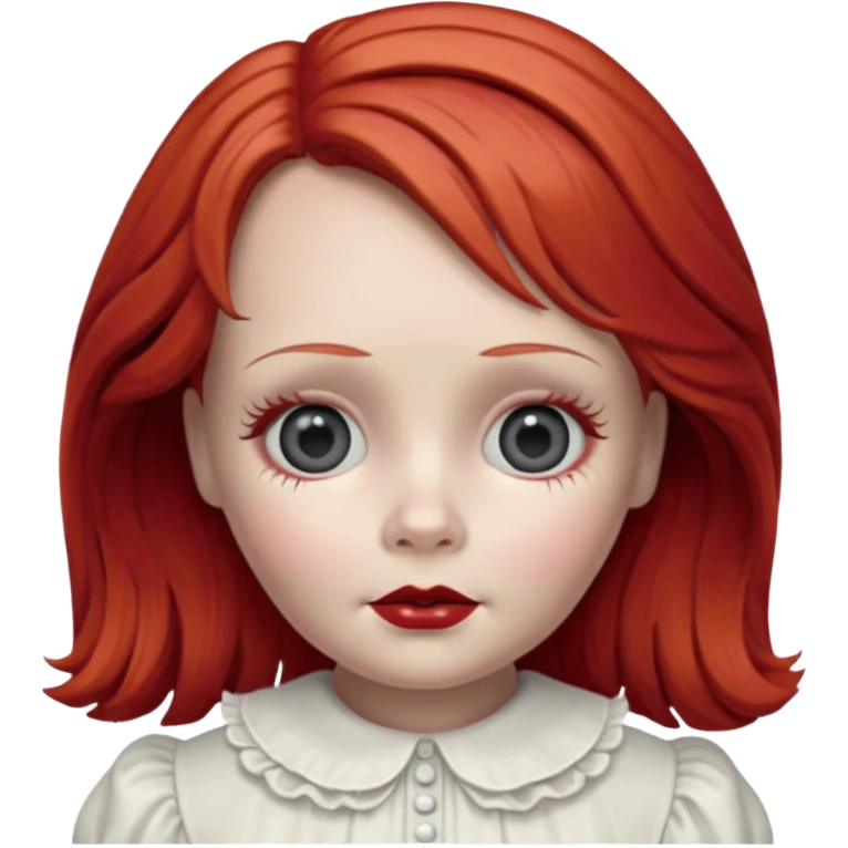 Annabelle doll (red hair) from The Conjuring movie emoji