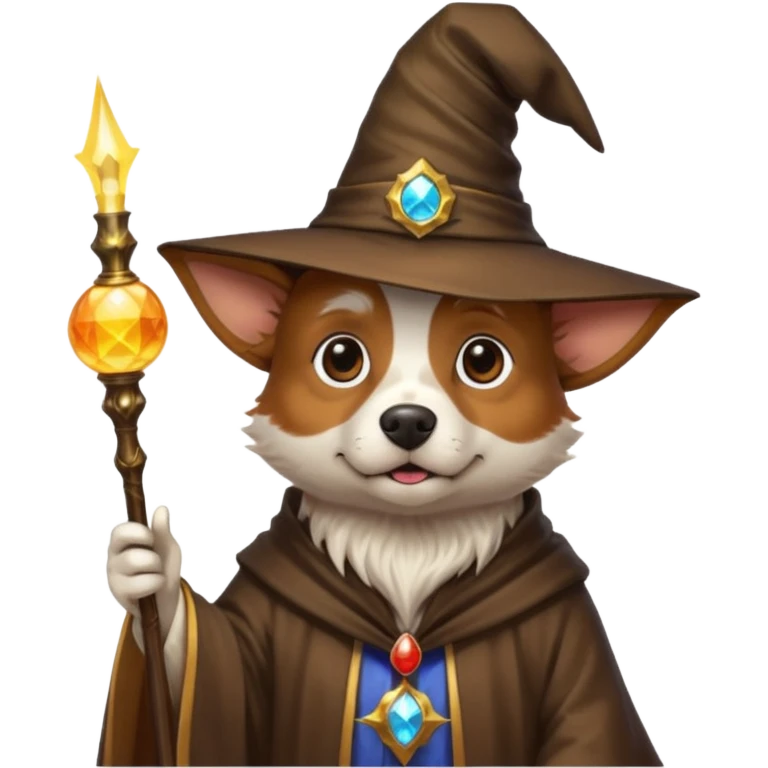 Dog wizard emoji
