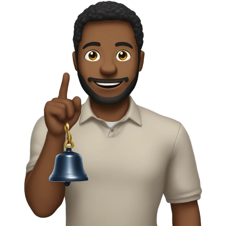 Me ringing a bell in my hand  emoji