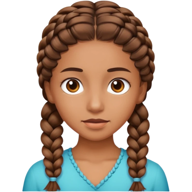 braided hair girl emoji