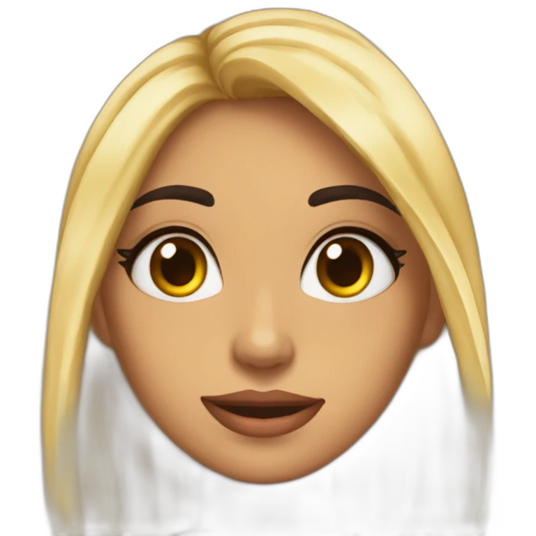 Chica morena piercing nariz aro saludando emoji