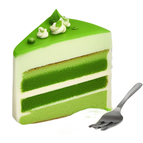 Matcha cake  emoji