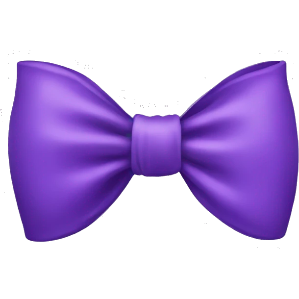 purple bow emoji