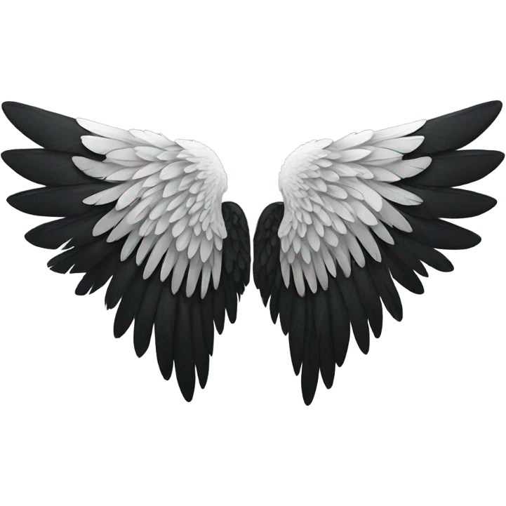 black angel wings emoji