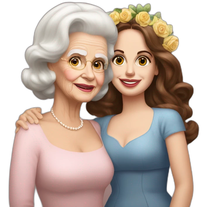 Lana del Rey & grand ma best fruends emoji
