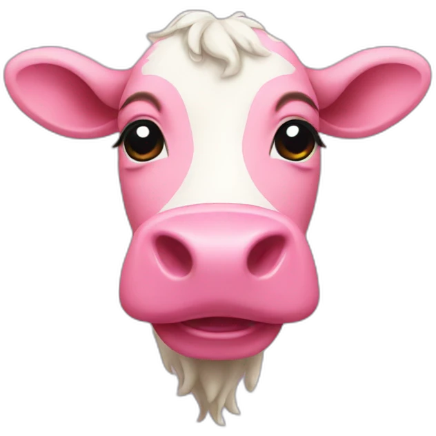 pink cow emoji