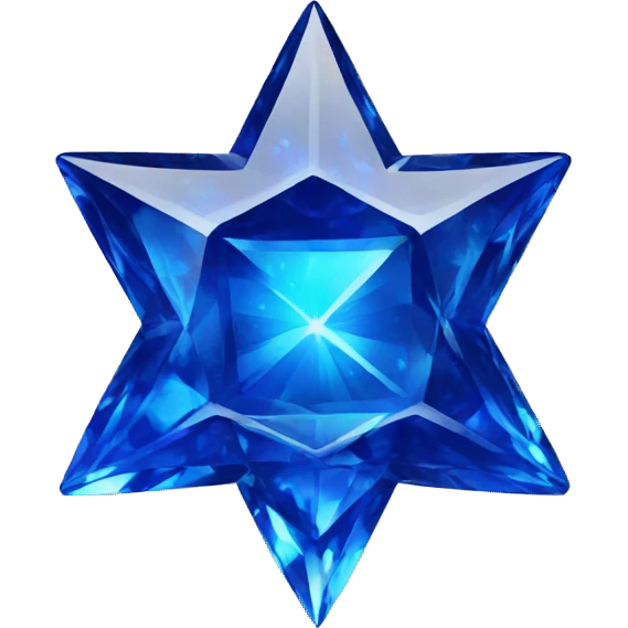sapphire star of David emoji