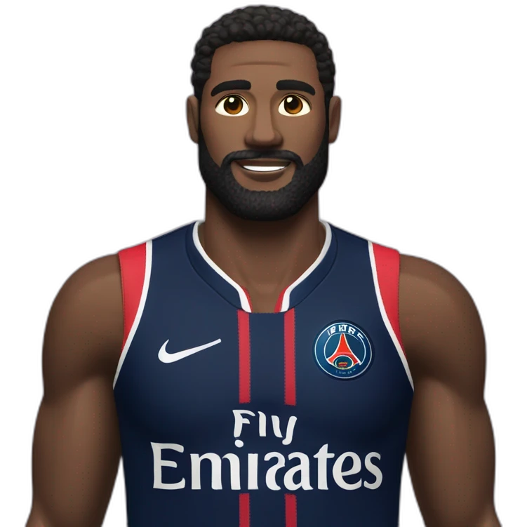 Maes barbe maillot psg emoji