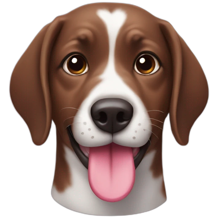A dog with tongue emoji