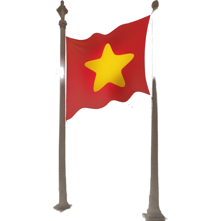 Bandiera Sicilia gialla e rossa con trinacria in mezzo emoji