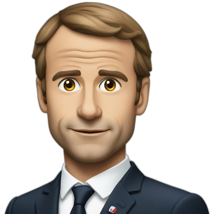macron qui fait pipi emoji