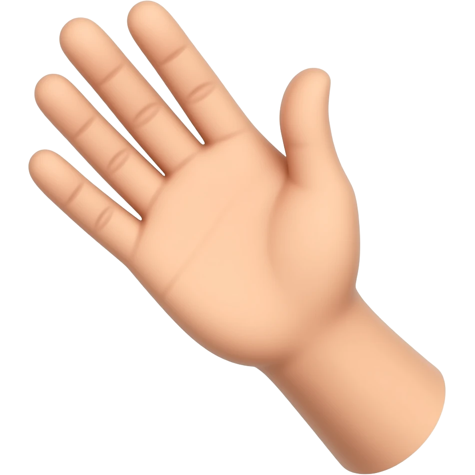 emoji ganzer arm geste offene hand, kein körper emoji