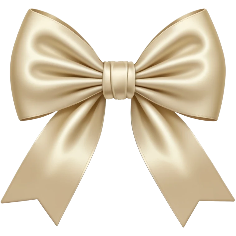 Cream bow emoji