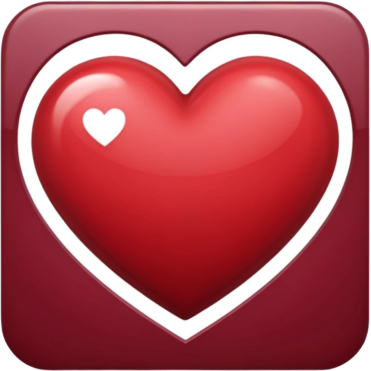 Bordo heart emoji