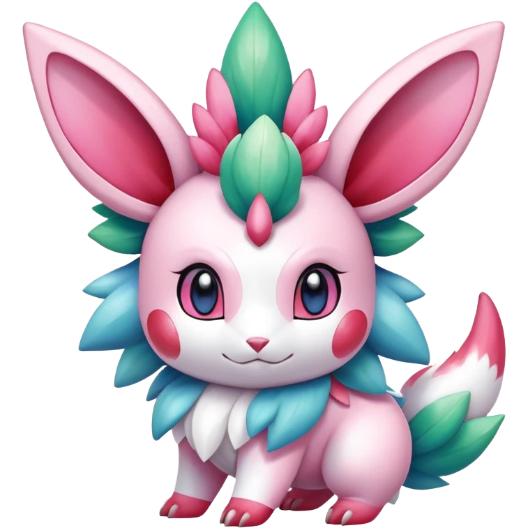 Shiny Exotic Sylveon-Shaymin-Nidorino-Hybrid-Creature emoji