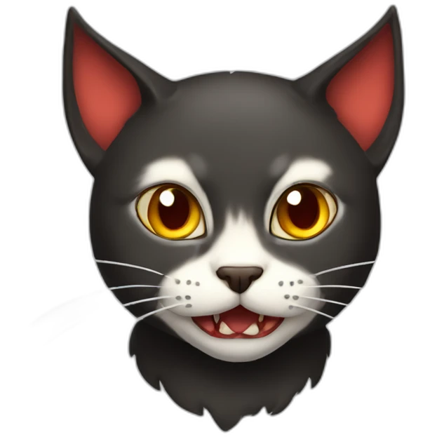 devil cat genkidama emoji