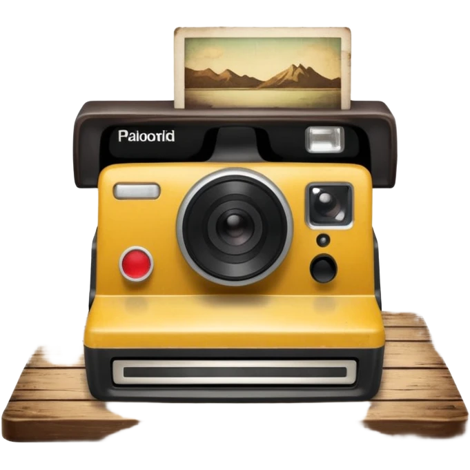 board with polaroid photo emoji