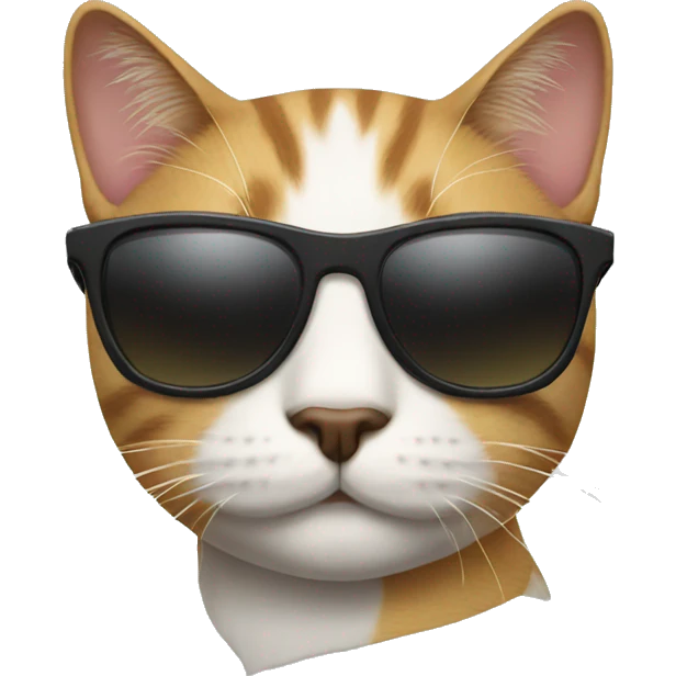Cat with sunglasses emoji