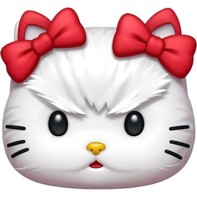 Angry hello kitty  emoji