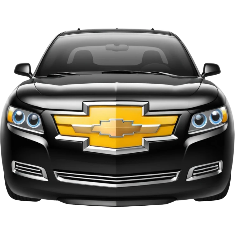 Black and white Chevy logo emoji