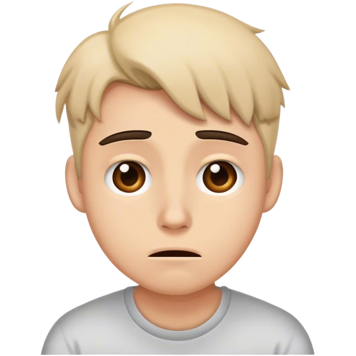 a college student who's stressed out of their mind, but is keeping it together emoji
